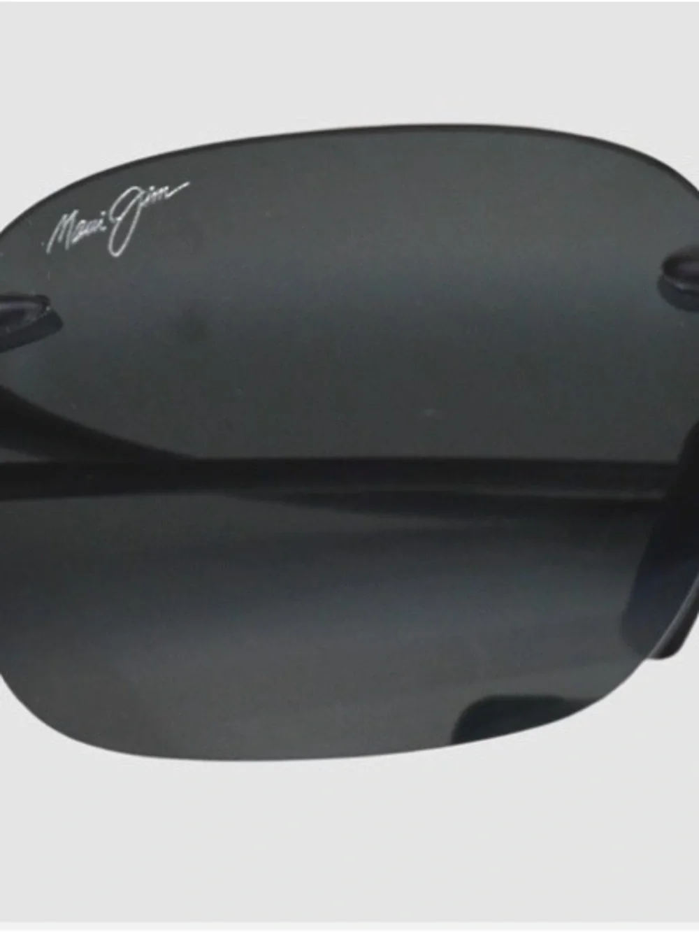 Maui Jim Rimless Sunglasses in Black with Gradient Smoke Lenses